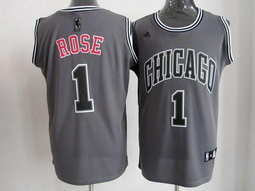 Derrick Rose Chicago Bulls grey Fashion jersey