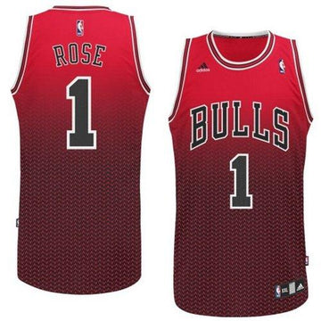 Derrick Rose Chicago Bulls red Fashion jersey