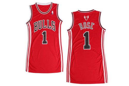Derrick Rose Chicago Bulls red jersey