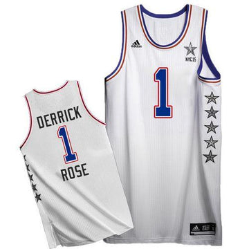 Derrick Rose Chicago Bulls white jersey