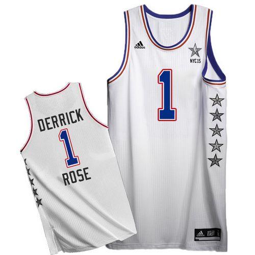 Derrick Rose Chicago Bulls white jersey