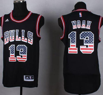 Joakim Noah Chicago Bulls black Fashion jersey