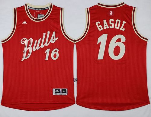 Pau Gasol Chicago Bulls red jersey