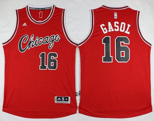 Pau Gasol Chicago Bulls red jersey