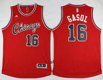 Pau Gasol Chicago Bulls red jersey