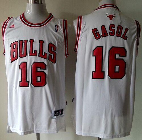 Pau Gasol Chicago Bulls white jersey