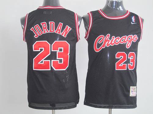 Michael Jordan Chicago Bulls black Throwback jersey