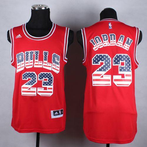 Michael Jordan Chicago Bulls red Fashion jersey