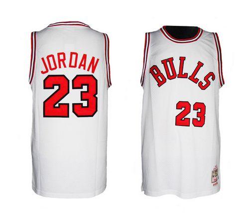 Michael Jordan Chicago Bulls white jersey