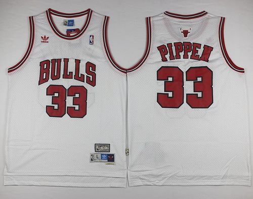 Scottie Pippen Chicago Bulls white Throwback jersey