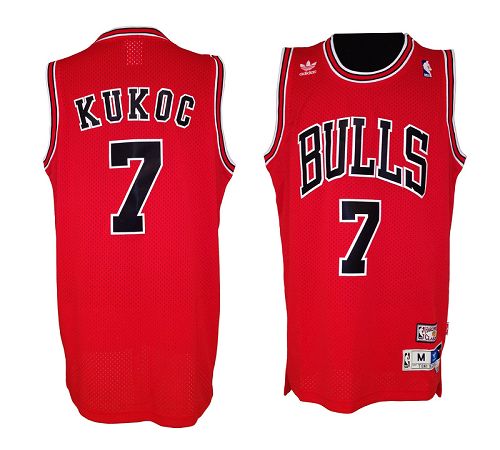Tony Kukoc Chicago Bulls red Throwback jersey