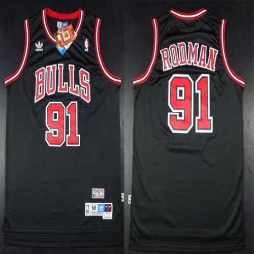 Dennis Rodman Chicago Bulls black Throwback jersey