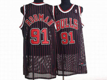 Dennis Rodman Chicago Bulls black jersey