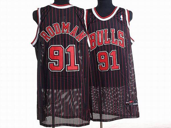 Dennis Rodman Chicago Bulls black jersey