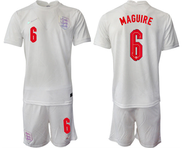 Maguire England National Team white Home jersey