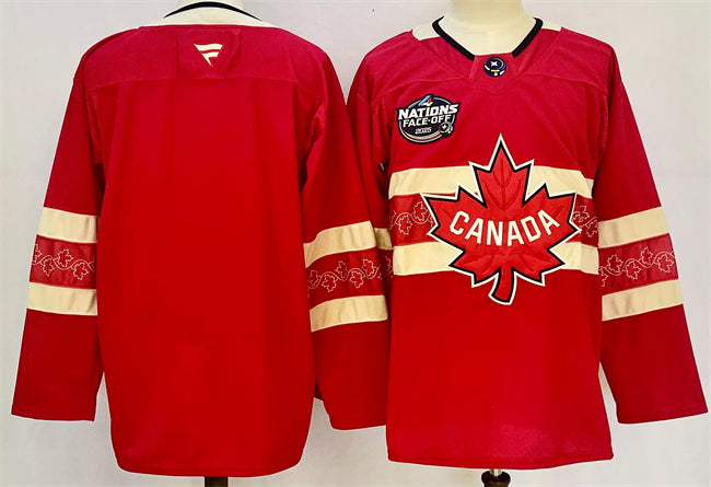 Custom Team Canada red jersey