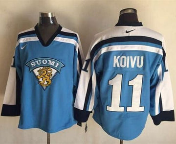 Saku Koivu Montreal Canadiens blue Throwback jersey
