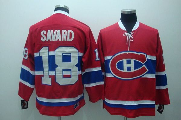 Serge Savard Montreal Canadiens red Throwback jersey