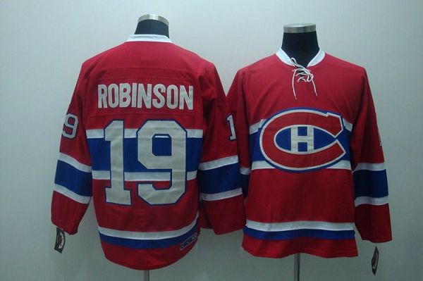 Larry Robinson Montreal Canadiens red Throwback jersey
