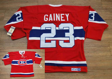 Bob Gainey Montreal Canadiens red Throwback jersey