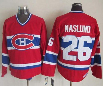 Mats Naslund Montreal Canadiens red Throwback jersey
