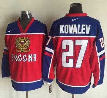 Alexei Kovalev Montreal Canadiens red-blue jersey