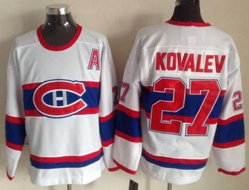Alexei Kovalev Montreal Canadiens white Throwback jersey