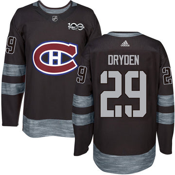 Ken Dryden Montreal Canadiens black jersey