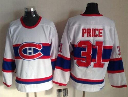 Carey Price Montreal Canadiens white Throwback jersey