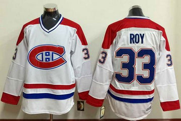 Patrick Roy Montreal Canadiens white jersey