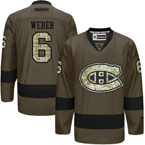 Shea Weber Montreal Canadiens green Salute To Service jersey
