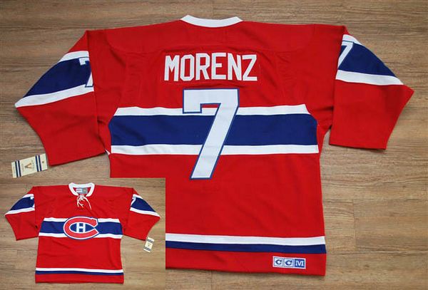 Howie Morenz Montreal Canadiens red Throwback jersey