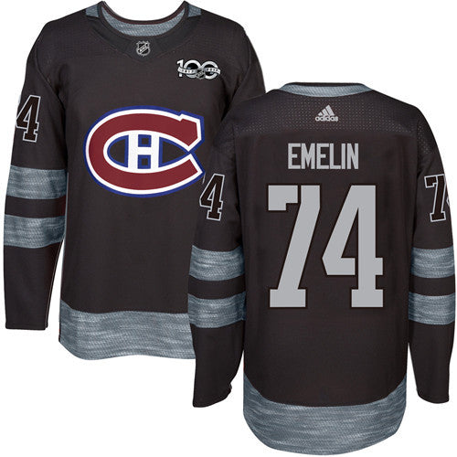 Alexei Emelin Montreal Canadiens black jersey