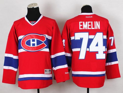 Alexei Emelin Montreal Canadiens red jersey