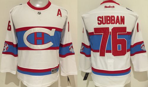 PK Subban Montreal Canadiens white Winter Classic jersey