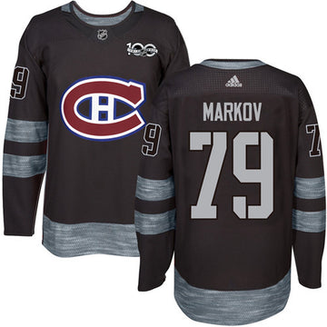 Andrei Markov Montreal Canadiens black jersey