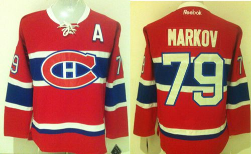 Andrei Markov Montreal Canadiens red jersey
