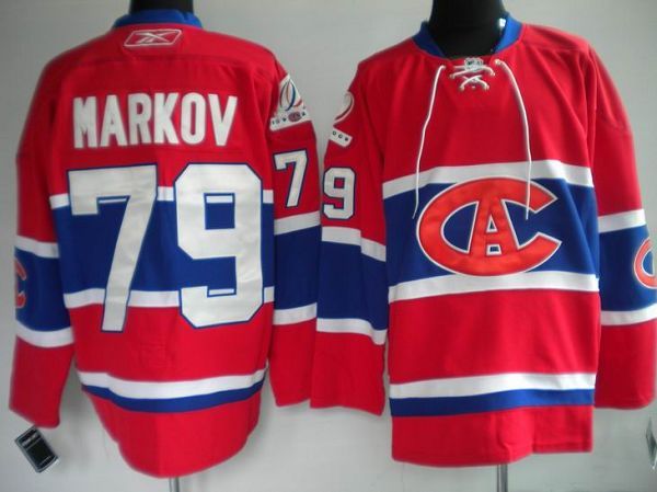 Andrei Markov Montreal Canadiens red jersey