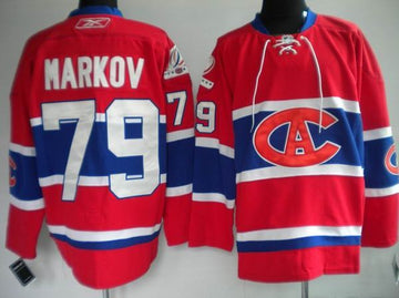 Andrei Markov Montreal Canadiens red jersey