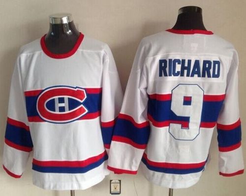 Maurice Richard Montreal Canadiens white Throwback jersey