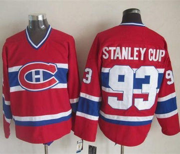 Stanley Cup Montreal Canadiens red Throwback jersey