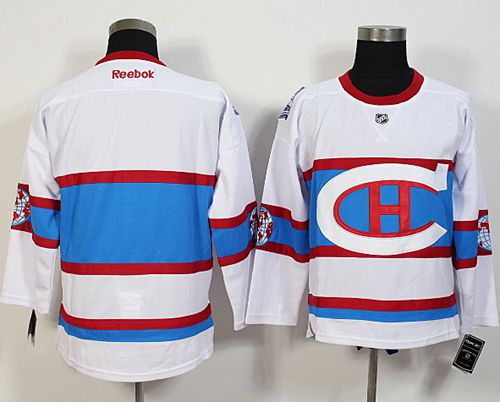 Custom Montreal Canadiens white Winter Classic jersey