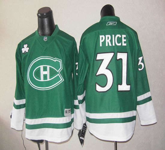 St Patty's Day Montreal Canadiens green jersey
