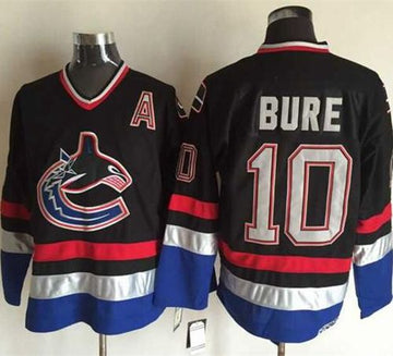 Pavel Bure Vancouver Canucks black-blue Throwback jersey