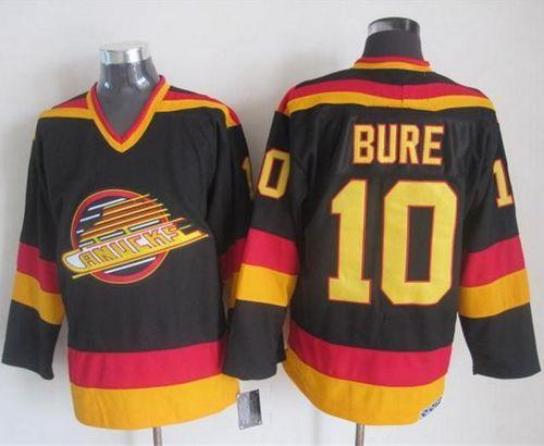 Pavel Bure Vancouver Canucks black-gold Throwback jersey