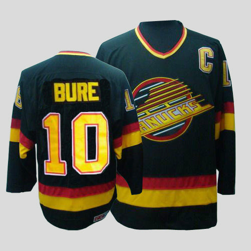 Pavel Bure CCM Vancouver Canucks black Throwback jersey