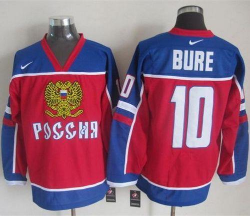 Pavel Bure Vancouver Canucks red-blue Throwback jersey