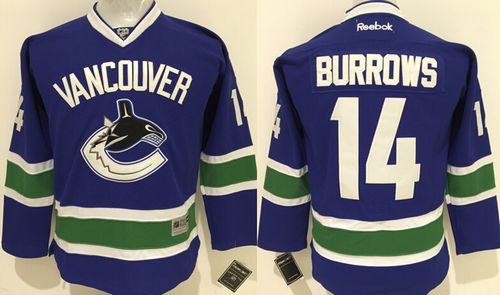 Alex Burrows Vancouver Canucks blue jersey