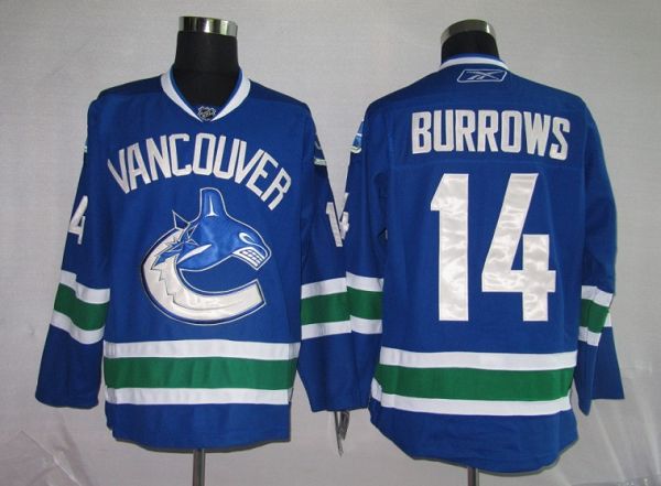Alexandre Burrows Vancouver Canucks blue jersey