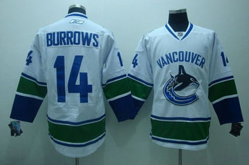 Alexandre Burrows Vancouver Canucks white jersey